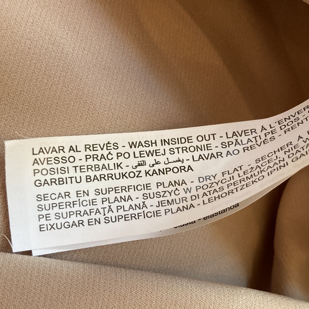 Zara Beige Oversized Ribbed Knit Combo Jacket - Picture 9 of 10